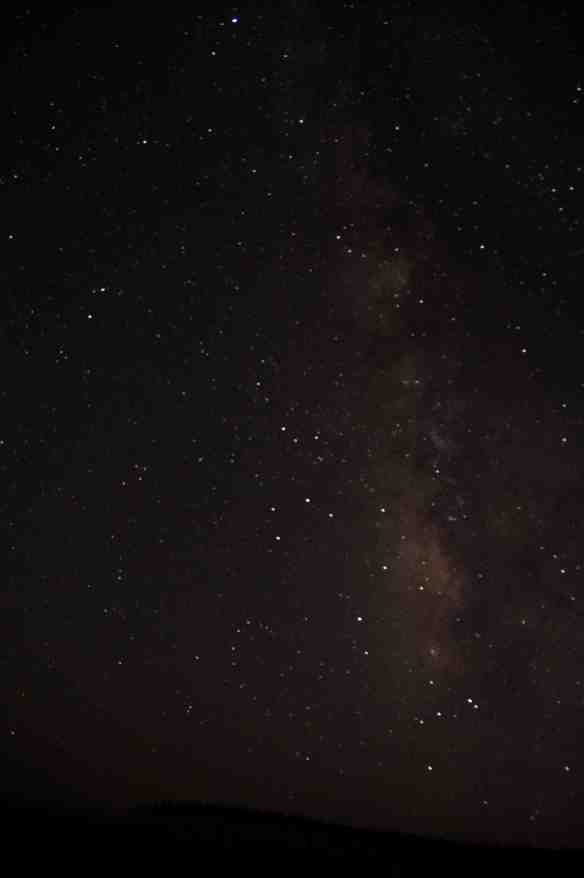 Nous pouvions voir la voie lactée en entier! C'était magnifique! We were able to see the entire Milky Way! So amazing! 